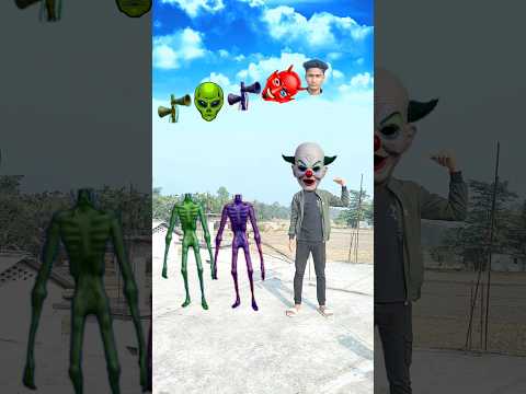 green red, purple & black alien vs Me correct head matching new game - magical video | #viral#vfx