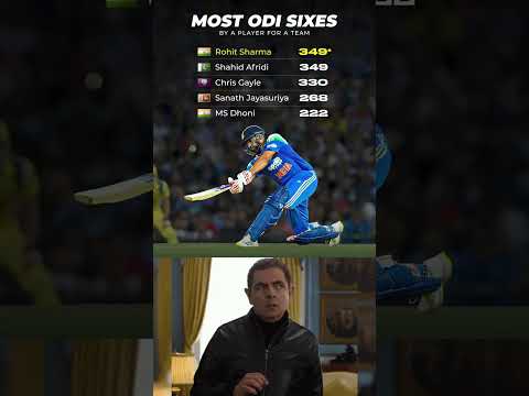 Most ODIs Sixes by a player for a team๐๐ฎ๐ณ #Rohitsharma #teamindia #msdhoni #cricket