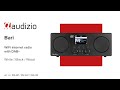 Internet Radio Tuner with Bluetooth,  WiFi & DAB+ - Audizio Bari White