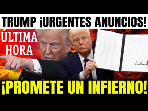 Última hora de EEUU, ¡ENLOQUECE! Donald Trump hace SORPRESIVOS ANUNCIOS firma nuevas órdenes