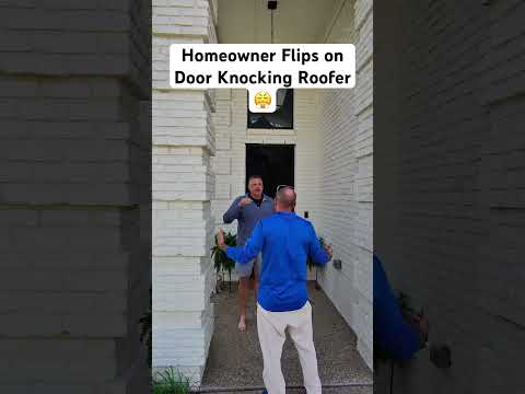Homeowner Flips on Door Knocking Roofer 😤#doortodoor #sales #entrepreneur #roofing #solar