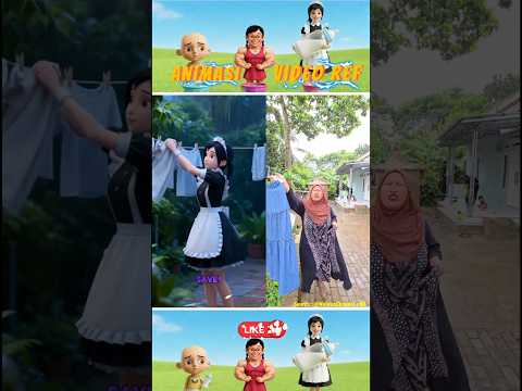 Oh No! The Rain Soaked All of Kak Ros’s Laundry! 😱🌧️👚 #funny #komedi #comedy #shorts