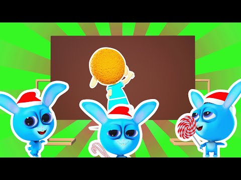 Let's Count how Many Candies one Rabbit Can Eat? 🍭🍬 Cartoon for Kids