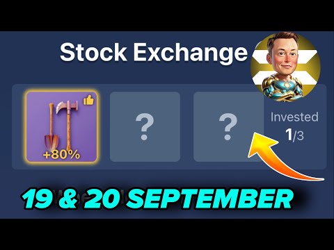 19 & 20 September X Empire Daily Investment Funds|X Empire Daily Combo|Musk Empire Today Combo Cards