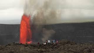 Kilauea Volcano Summit Eruption Part 19 Episode 15 - Spectators & Lava Fountains