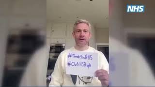 Martin Freeman says thank you to the nhs