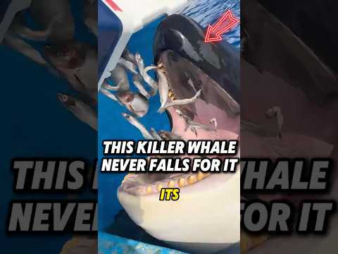 The killer whale saw through the boy's trick#love #animals #funny #shorts #pets