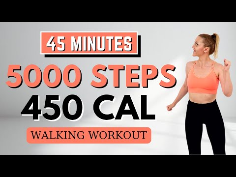 🔥5000 STEPS WALKING WORKOUT🔥WALKING EXERCISE FOR WEIGHT LOSS🔥KNEE FRIENDLY🔥NO JUMPING🔥FAT BURNING🔥