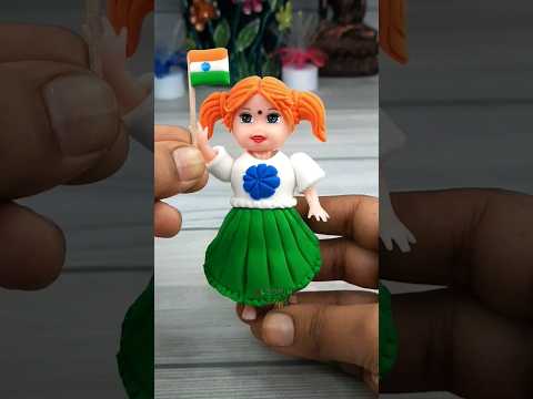 Independence day special🇮🇳🇮🇳 Tricolour Girl Holding Indian Flag💕🇮🇳💞Old Doll Makeover To Indian Girl🥰