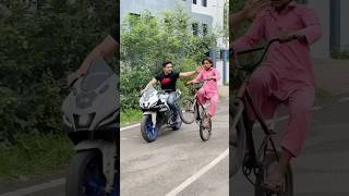 KIDS rock😎 BIKER shock😱 #farazstuntrider #superbikes #hayabusa #bikers #bmx
