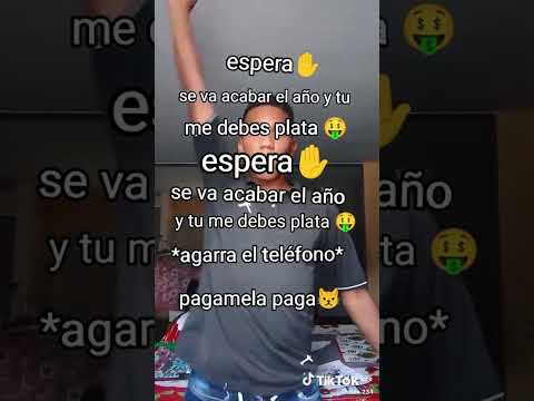 espera se va acabar el año y tú me debes plata créditos al creador #humor