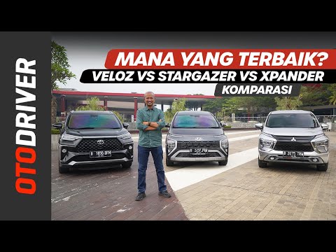 Hyundai Stargazer VS Mitsubishi Xpander VS Toyota Veloz 2022 | Komparasi | OtoDriver