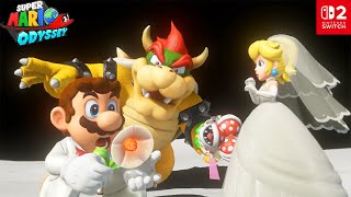 Super Mario Odyssey (Switch 2) - All Bosses No Damage (4K 60FPS)