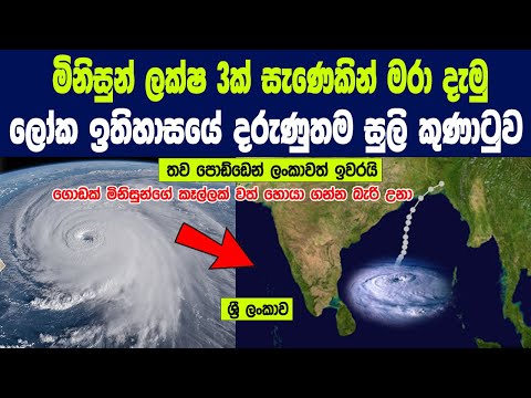 ලෝක ඉතිහාසයේ වාර්තාගත දරුණුතම සුලි කුණාටුව - මිනිසුන් ලක්ෂ 3ත් 5ත් අතර විනාශයි | bhola cyclone