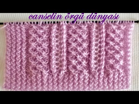 Zarif Ve Kolay İki Şiş Örgü Modeli 🎉Yelek, Hırka, Bluz, Şal İçin Örgü Modelleri /Knitting Crochet