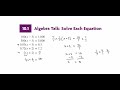 Mistakes and Methods in Solving Equations