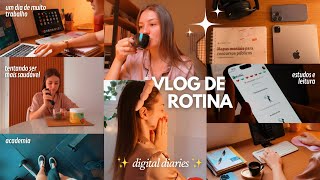 VLOG: rotina produtiva, estudo, trabalho, academia, autocuidado 🧖‍♀️☕️📑