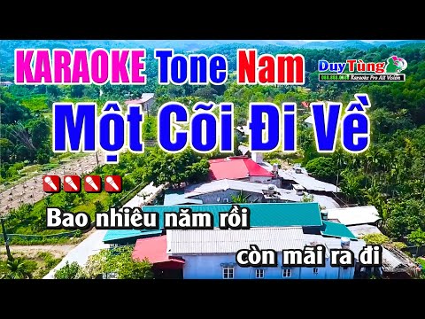 Karaoke || Một Cõi Đi Về – Tone Nam || Nhạc Sống Duy Tùng