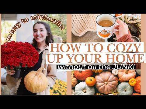 ✨🍂How to COZY UP your home | AFFORDABLE FALL DECOR IDEAS! | minimalist Autumn Clean + Decorate | DIY