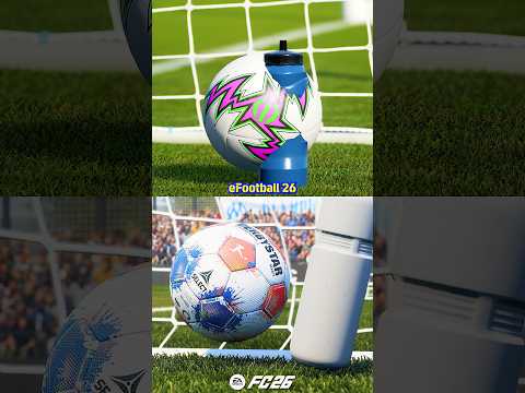 FC 26 vs eFootball 2026 - Water Bottle, Goalkeeper Taunting, Shooting Comparison #fc26 #efootball