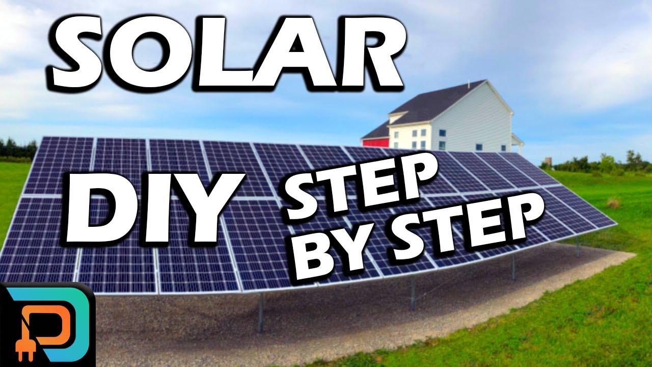 DIY 9kW Grid Tie Ground Based Home Solar Panel System Installation￼