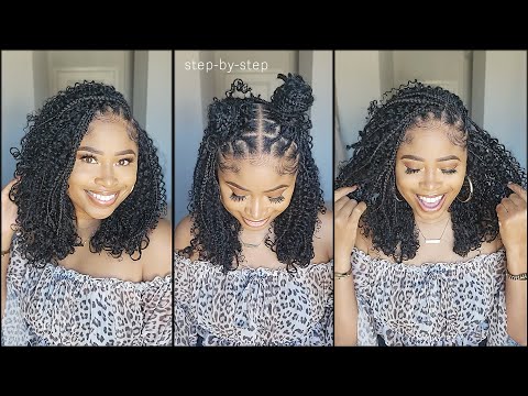 The Perfect Super Curly Braided Bob 🔥➟ DIY tutorial