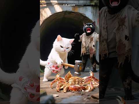 A disabled duckling helps his cat friend 🐥 #DuckRescue #CuteAnimal #AnimalRescue