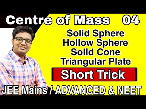 Center of Mass of Solid Hemisphere | Hollow Hemisphere | Centre of Mass JEE Complete Lecture | #JEE