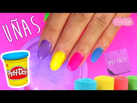 DIY / UÑAS Play Doh! FUNCIONA DE VERDAD!