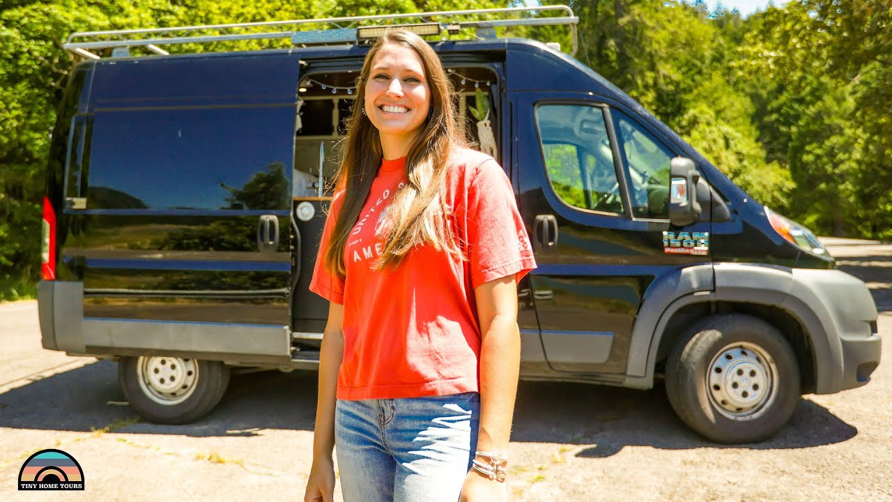 DIY Camper Van Turned Tiny House for Traveling Nurse