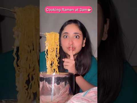 Cooking Ramen At 3AM #minivlog #asmr #ytshorts #shorts