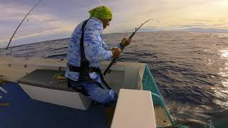 Trolling the west-coast couple of miles off Momi Bay for Yellow fin Tuna  (1080p@60fps)