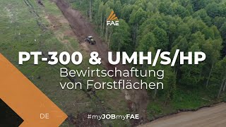 Video - FAE UMH/S/HP - Forstmulcher und Raupenfahrzeug FAE während der Bereinigung eines Geländes von Baumstubben