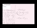 Solving Systems of Linear Equations