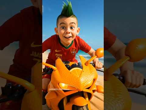 Ronaldo Built An Dragon Hayabusa Superbike For His Son But Messi Stole It #ronaldo #football #messi