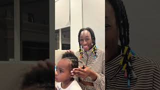Braiding baby boy
