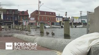 YouTube video thumbnail: Approaching nor'Easter Already Causing Issues Along Maryland's Coast