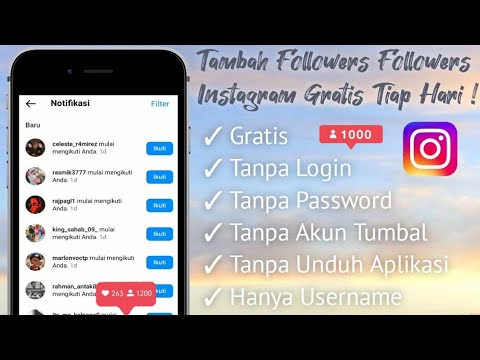 TAMBAH RIBUAN FOLLOWERS INSTAGRAM GRATIS TIAP HARI‼️AUTO JADI SELEBGRAM✅️