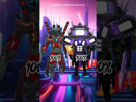 Upgraded Titan Cameraman 100% vs Upgraded Titan TV Man 100% #skibiditoilet@DaFuqBoom