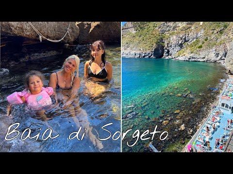 Ischia, Baia di Sorgeto - БЕСПЛАТНЫЕ ГОРЯЧИЕ ИСТОЧНИКИ! Купальня под открытым небом. Искья, Италия