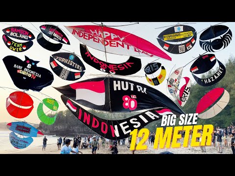 FULL VIDEO LAYANGAN GAPANGAN BIG SIZE! Festival Layangan Pantai Serang Blitar 17 Agustus 2025