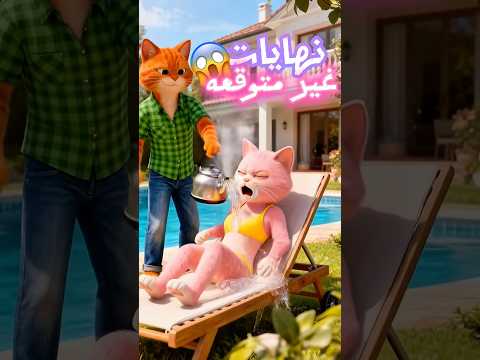 بسبوس قلب الدنيا…🤔 ومحدش توقّع النهاية المرعبة دي! 😱🔥 #cat #ai #shorts