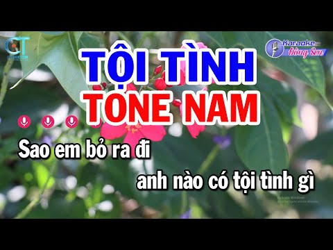 Karaoke Tội Tình Tone Nam Bbm || Nhạc Sống Phối Mới || Karaoke Đồng Sen