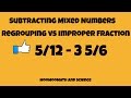 Subtracting Mixed Numbers and Fractions