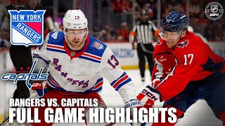 New York Rangers vs. Washington Capitals | Full Game Highlights | ESPN NHL