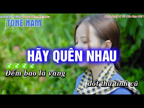 Karaoke Hãy Quên Nhau (Tone Nam) Beat Công Tuấn Phối Mới Cực Hay – Hoàng Dũng Karaoke