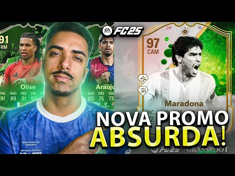 FC 25 - MARADONA ICON CHEGANDO DE GRAÇA, NÃO PERCA 🚨 TODOS JOGADORES DA NOVA PROMO GRASSROOT GREATS