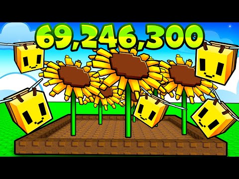 Growing The Most EXPENSIVE Bee Garden... (Grow a Garden)