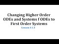Understanding First Order Systems in Differential Equations