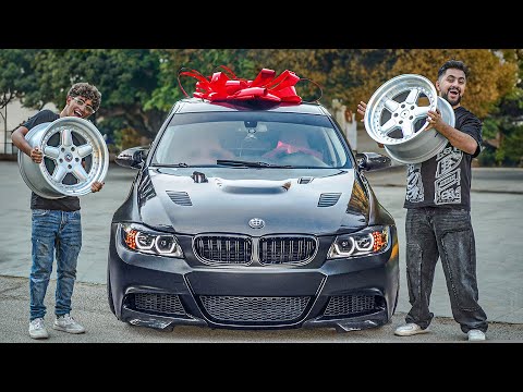 جالي اغلي هدية في حياتي لسياراتي ال BMW من اخويا الصغير 😭🎁 سعرها 150.000$ ✌